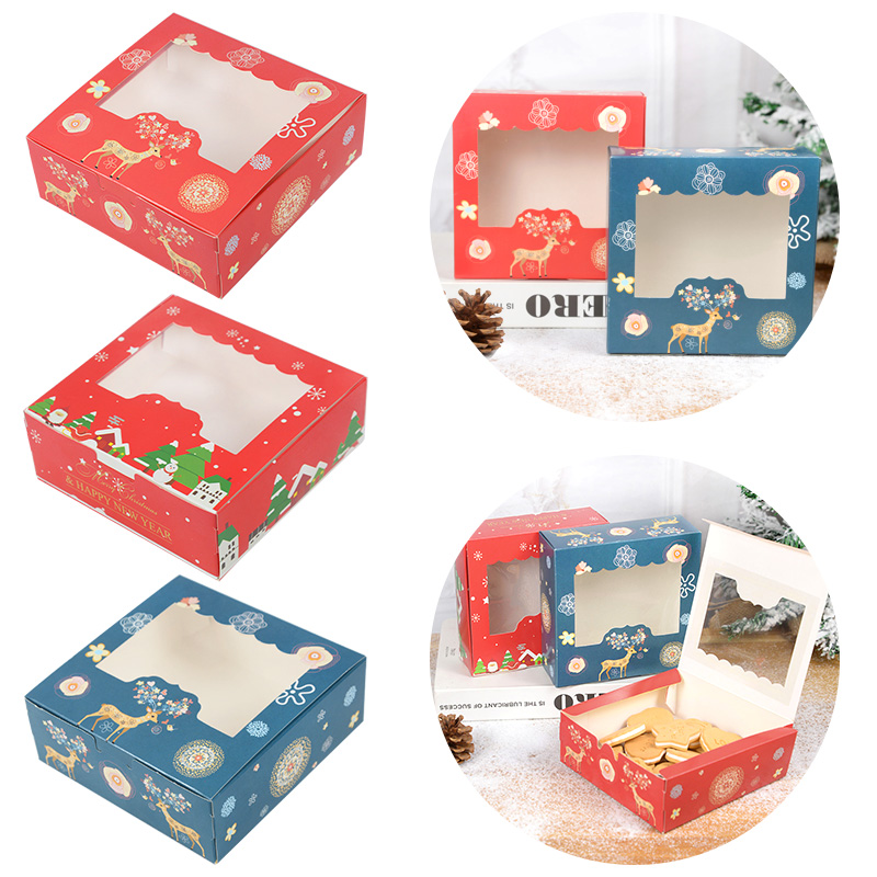 Advent Calendar Gift - 10/5 buah kotak kue Natal dengan