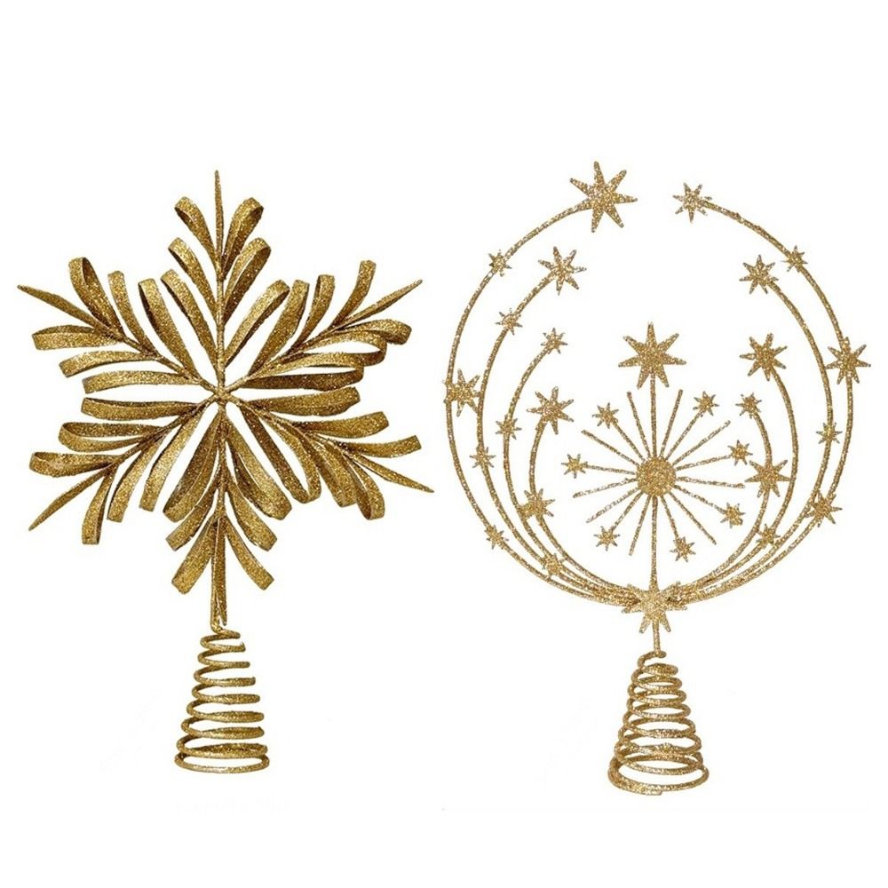 Star Tree Topper - Hiasan Puncak Pohon Natal Bintang Besi
