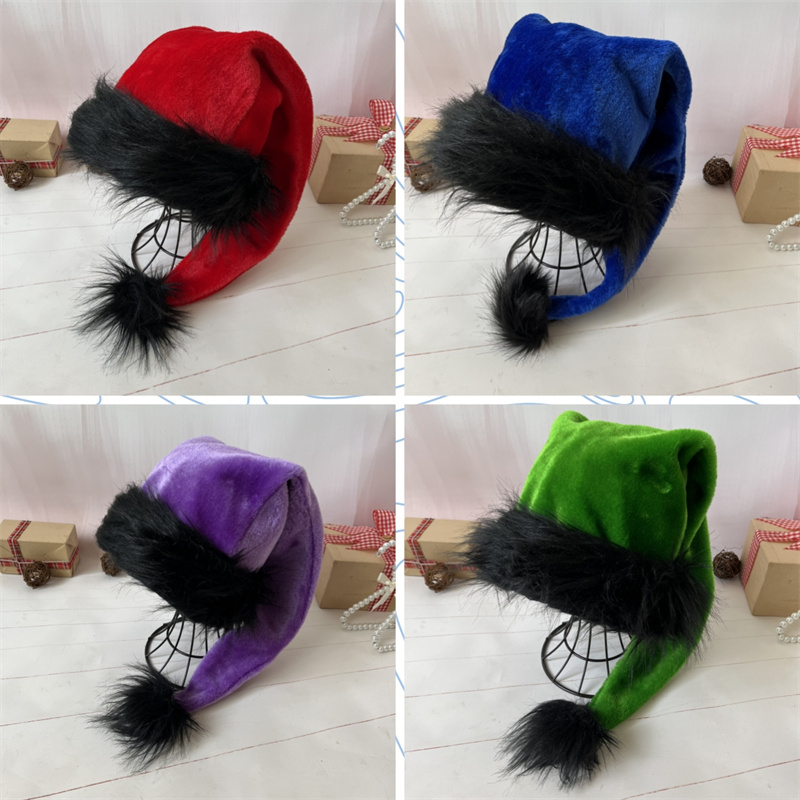 Santa Hat Plush - Topi Sinterklas mewah untuk anak-anak dan