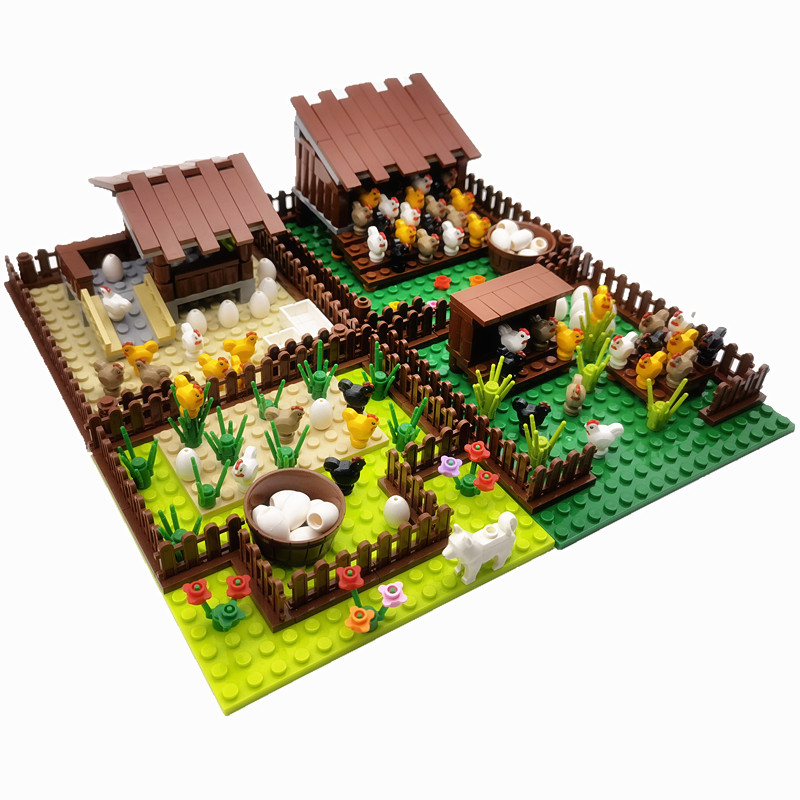 Lego Set Creator - Blok Bangunan Pertanian Kota Kreatif Hewan