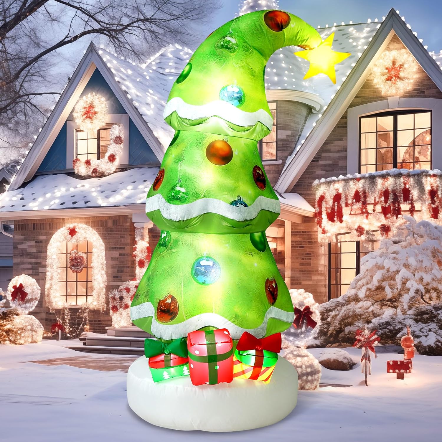 Christmas Lights Outdoor - Dekorasi Natal Tiup Luar Ruangan 6,9
