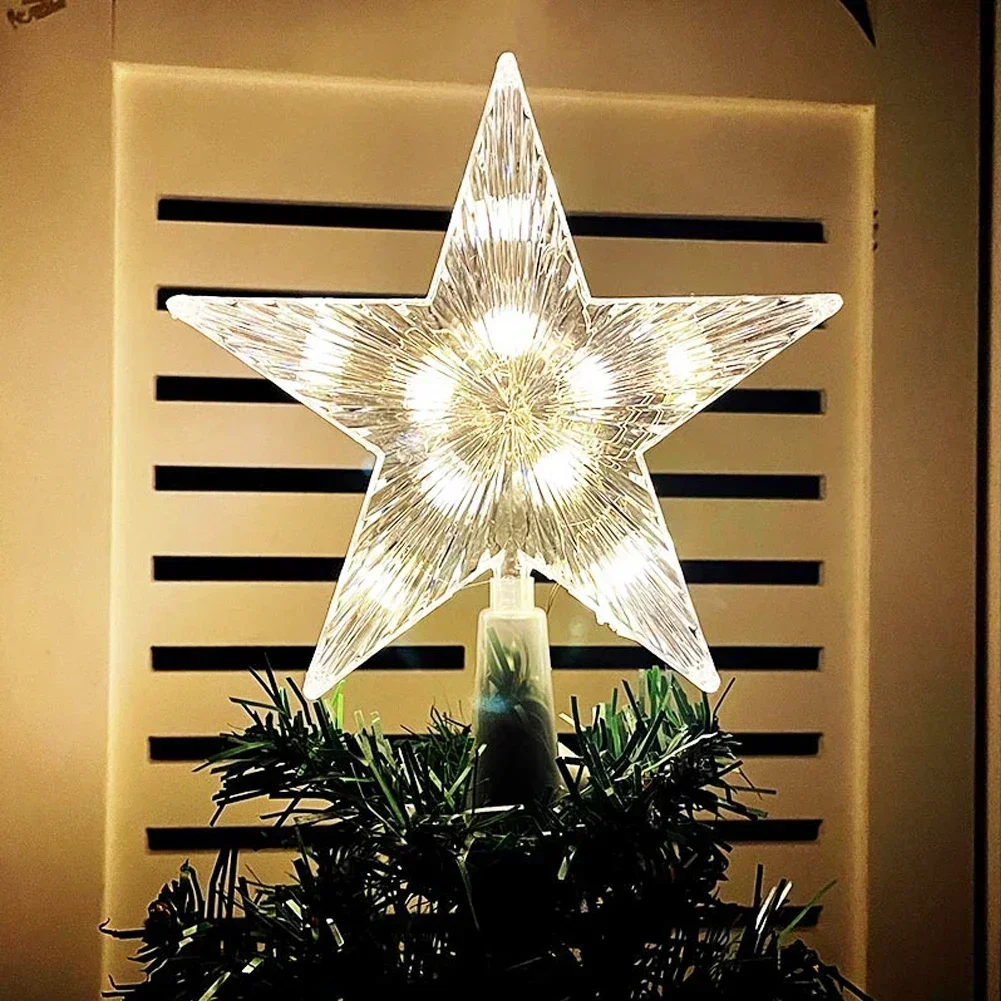 Ornamen pohon Natal LED 15CM,  - Star Tree Topper ulasan dan harga
