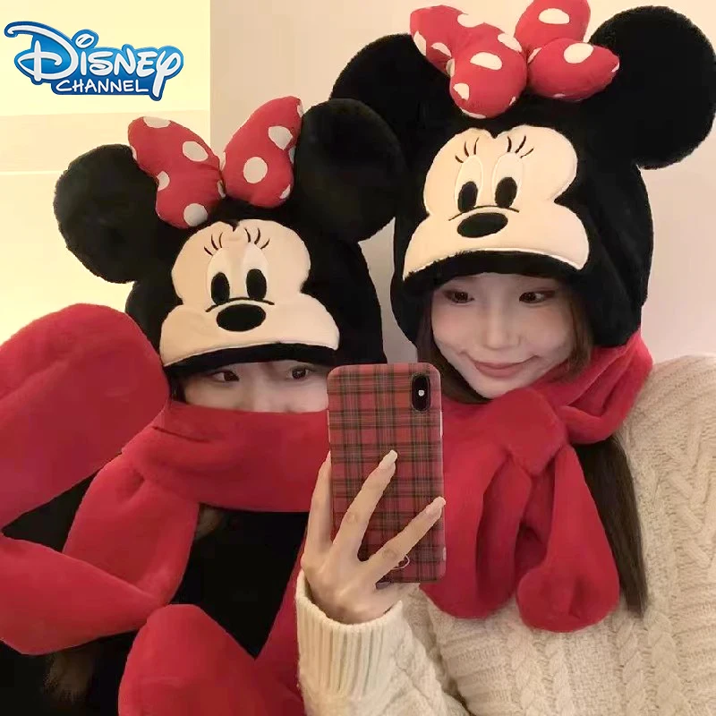 Topi syal Mickey Minnie Mouse, - Santa Hat Plush ulasan dan harga