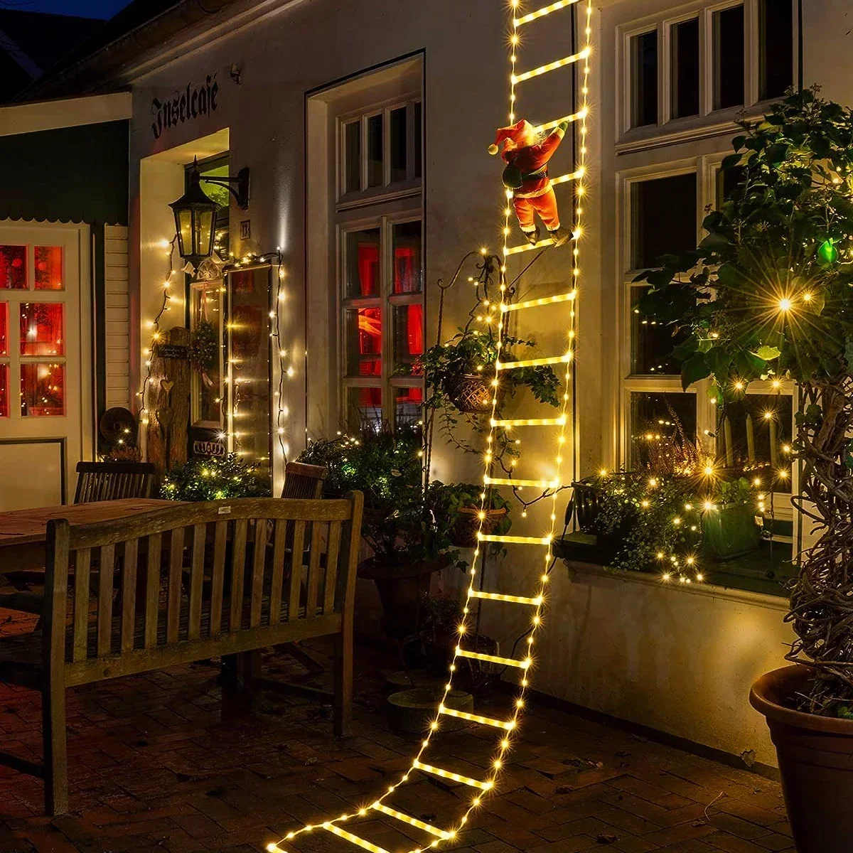 Lampu tangga LED untuk dekoras - Christmas Lights Outdoor ulasan dan harga