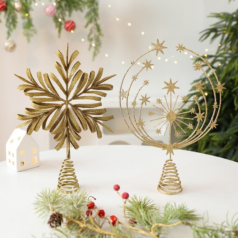 Hiasan Puncak Pohon Natal Bint - Star Tree Topper ulasan dan harga