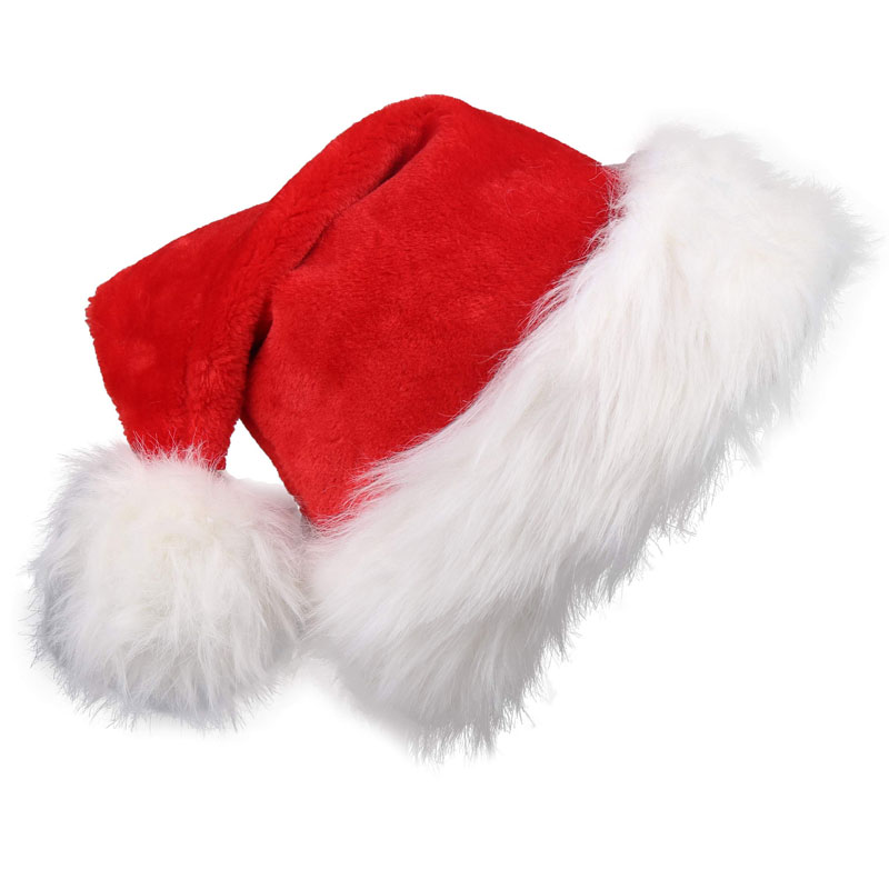 Topi Santa Natal, Topi Merah L - Santa Hat Plush ulasan dan harga