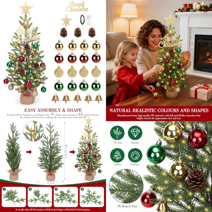 Pohon Natal Mini 2FT, Pohon Na - Christmas Tree Artificial ulasan dan harga