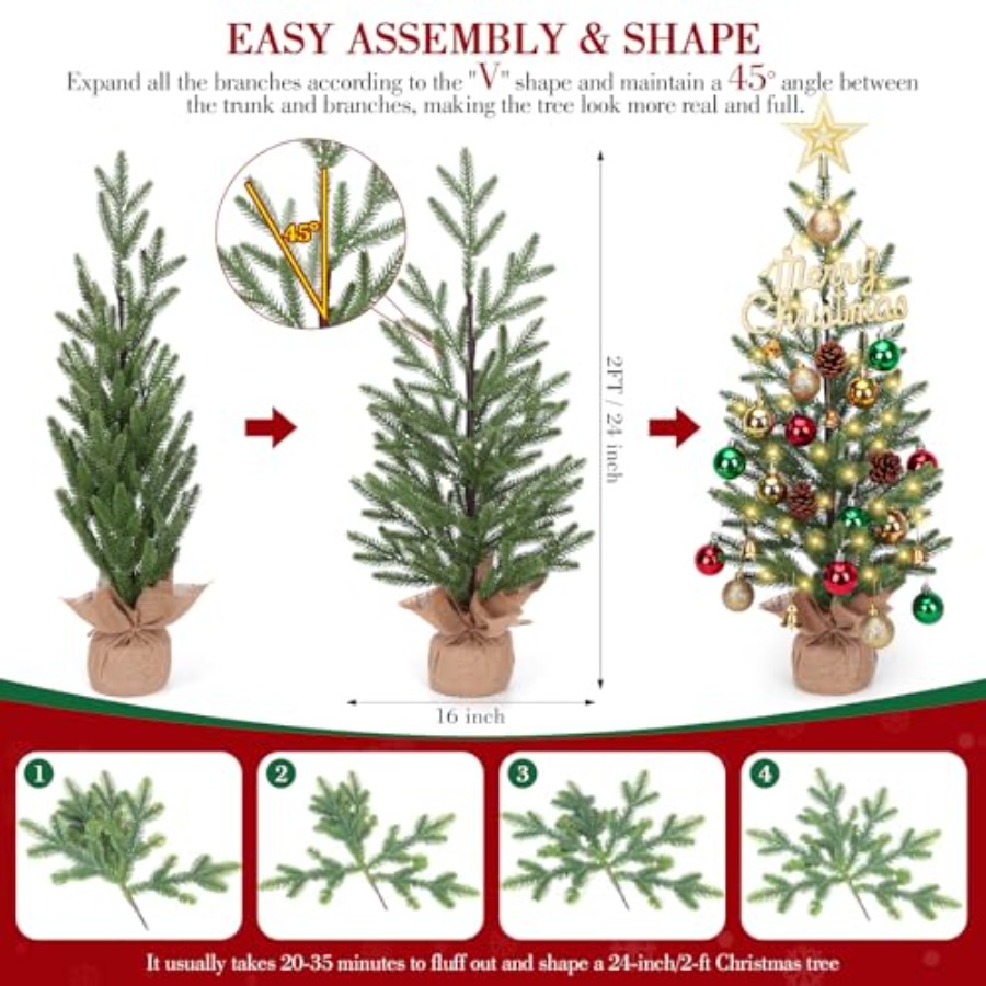 Pohon Natal Mini 2FT, Pohon Na - Christmas Tree Artificial ulasan dan harga