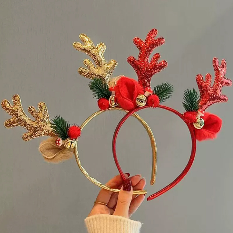 Bando Tanduk Rusa Berkilauan N - Reindeer Antlers Headband ulasan dan harga