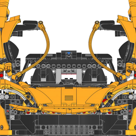 Mobil Sport Kuning Rakitan 1:8 - Lego Set Technic ulasan dan harga