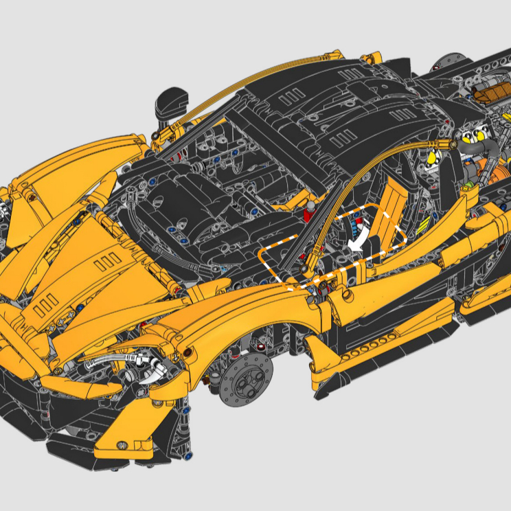 Mobil Sport Kuning Rakitan 1:8 - Lego Set Technic ulasan dan harga