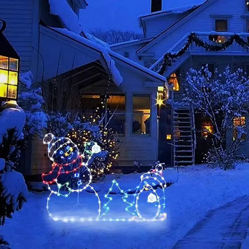 Ornamen Manusia Salju LED Anim - Christmas Lights Outdoor ulasan dan harga