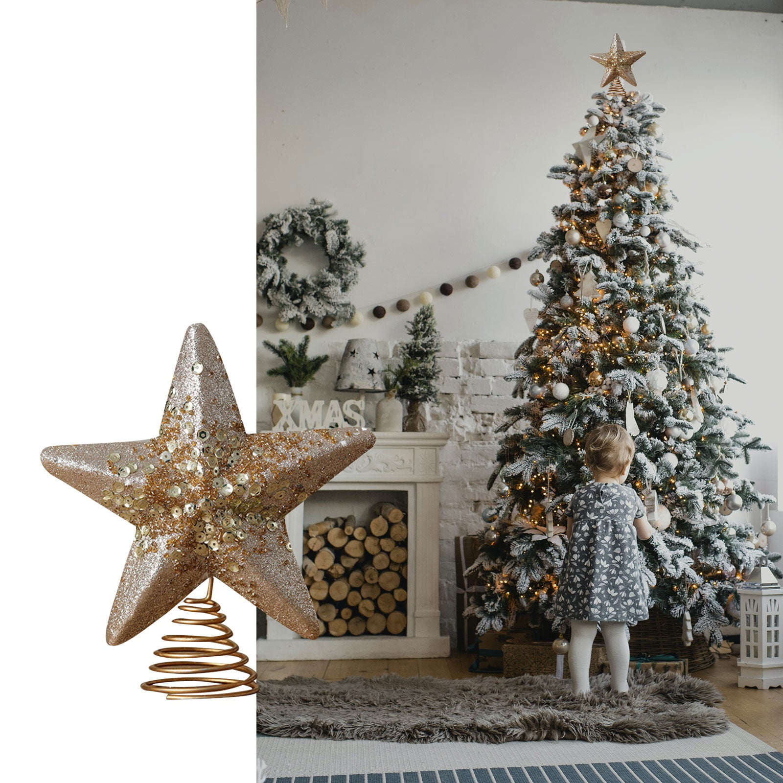 Dekorasi Bintang Puncak Pohon  - Star Tree Topper ulasan dan harga