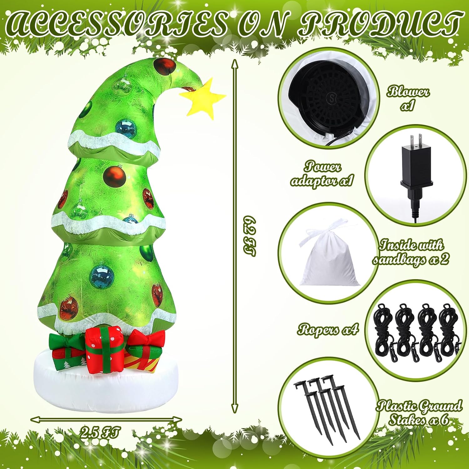 Dekorasi Natal Tiup Luar Ruang - Christmas Lights Outdoor ulasan dan harga