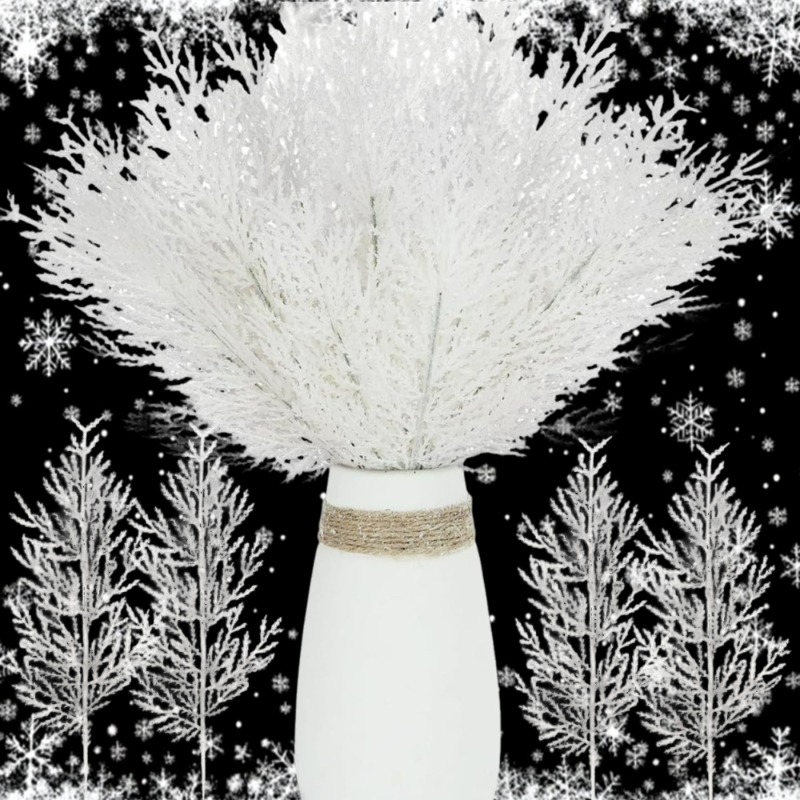 Cabang Jarum Pinus Buatan Puti - Christmas Wreath Fake ulasan dan harga