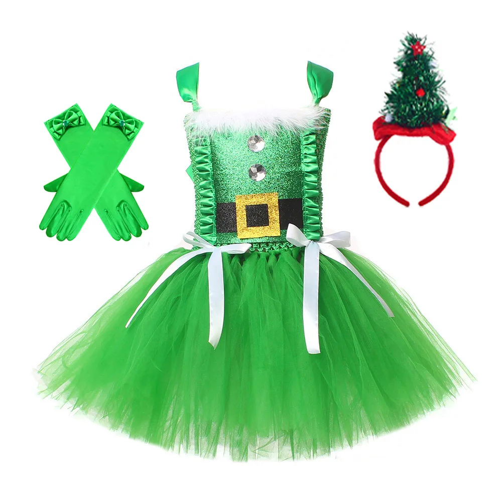 Gaun Tutu Natal Anak-anak Kost - Elf Costume Christmas ulasan dan harga