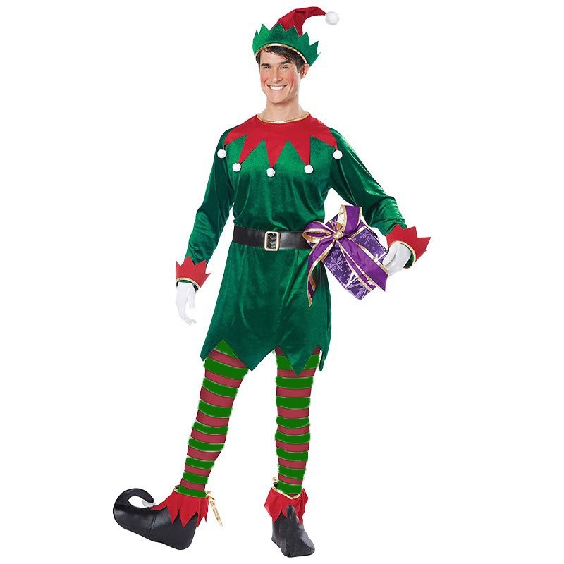 Set Kostum Elf Hijau Cosplay N - Elf Costume Christmas ulasan dan harga