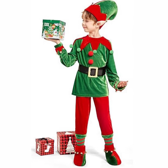 Set Kostum Elf Natal Pakaian B - Elf Costume Christmas ulasan dan harga