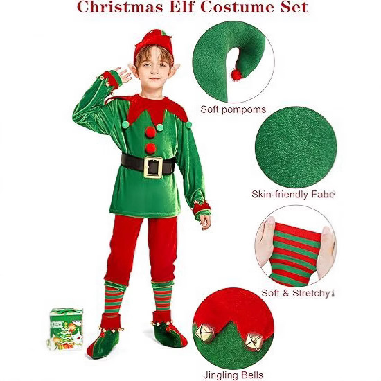 Set Kostum Elf Natal Pakaian B - Elf Costume Christmas ulasan dan harga