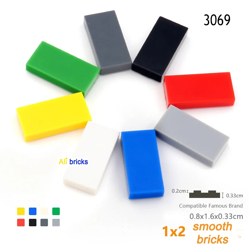 50 buah/lot 1x2 blok bangunan  - Lego Set City ulasan dan harga