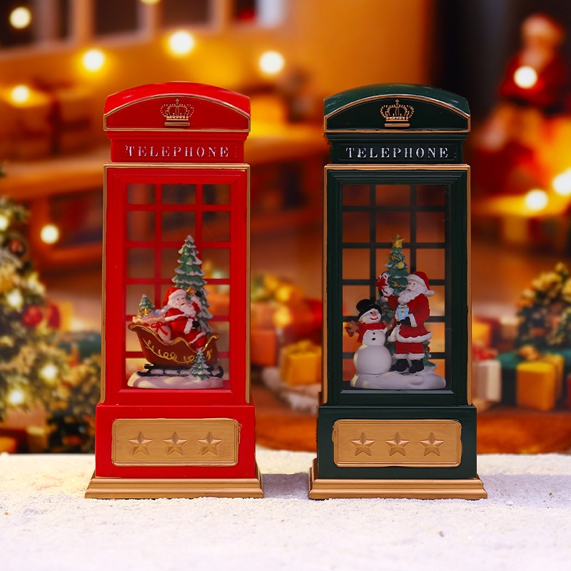 Lampu Malam Bentuk Telepon Nat - Snow Globe Musical ulasan dan harga